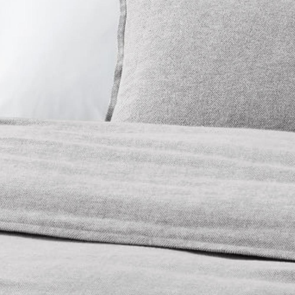 West elm organic flannel herringbone bedding set